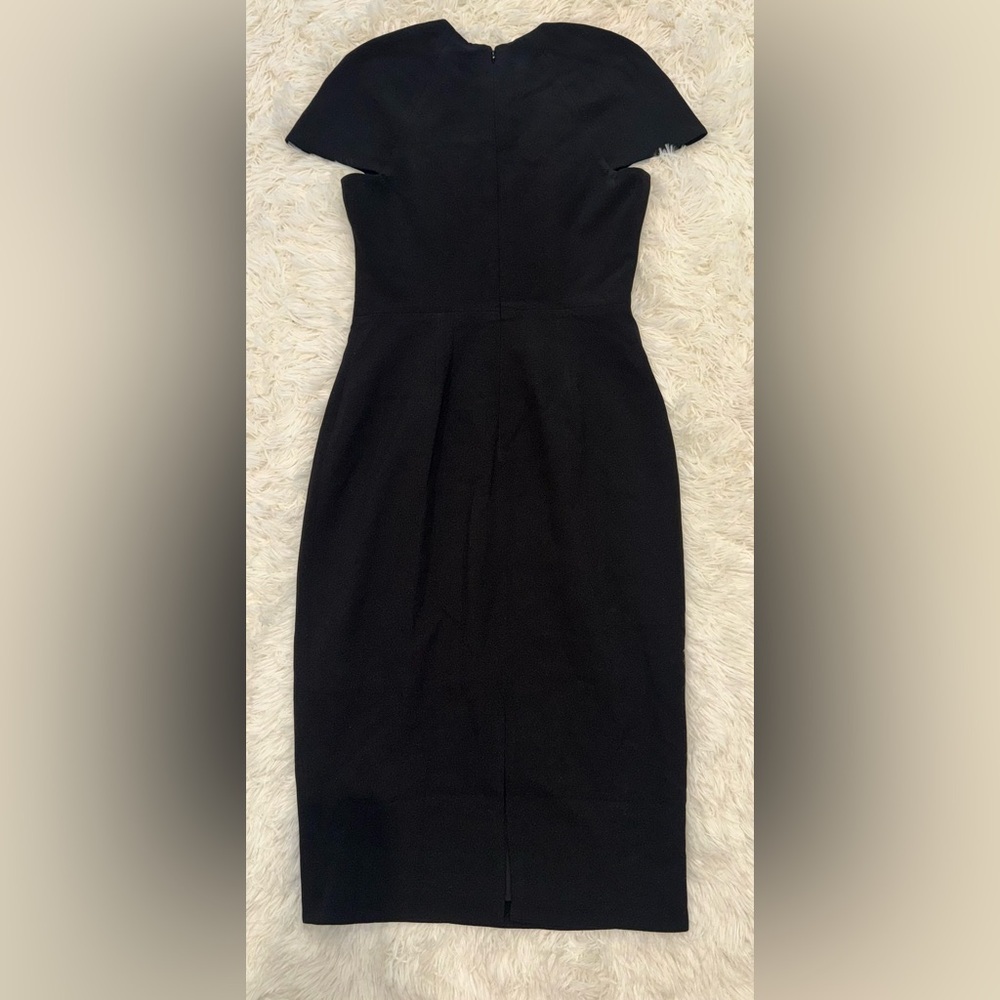 NWOT Dress the Population Lainey Cap Sleeve Midi Dress Black Sz M - Picture 2 of 6